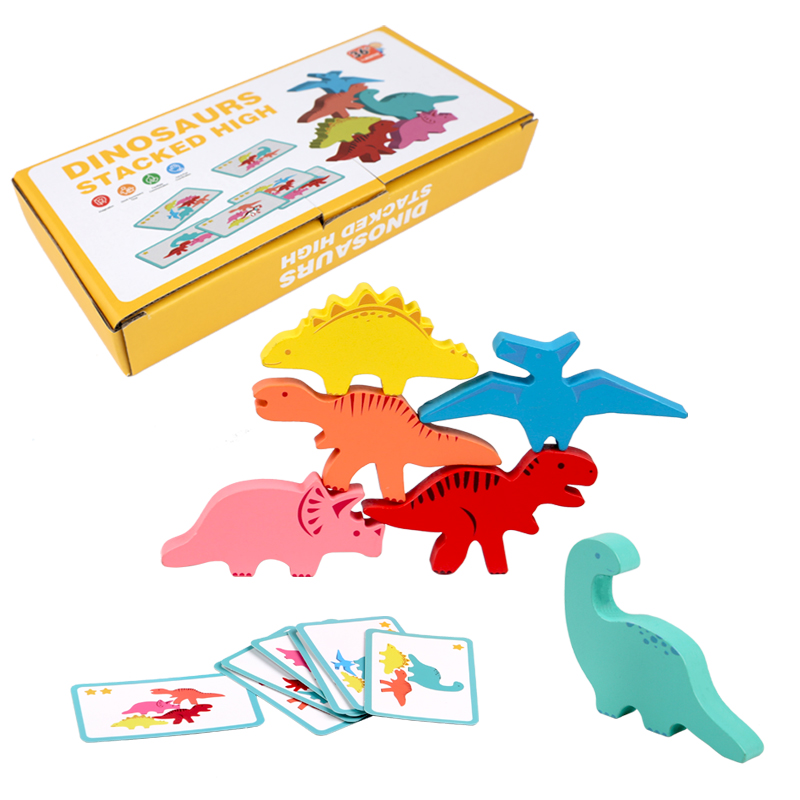 Board Game With Questions - Drewniane klocki do budowania dla dzieci