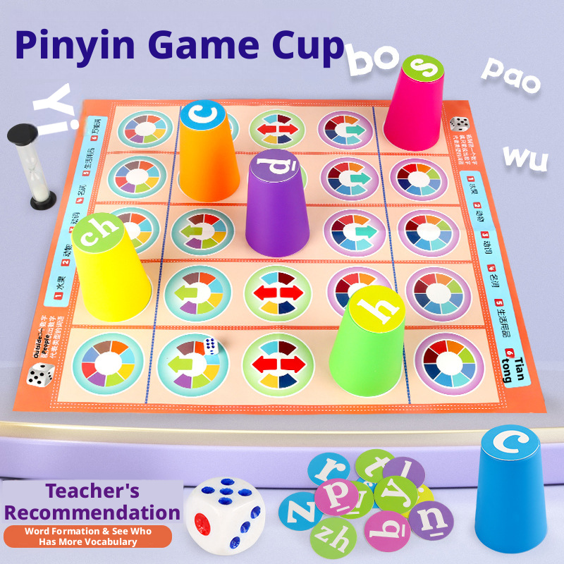 Board Game With Questions - Gra planszowa dla dzieci z chińskim