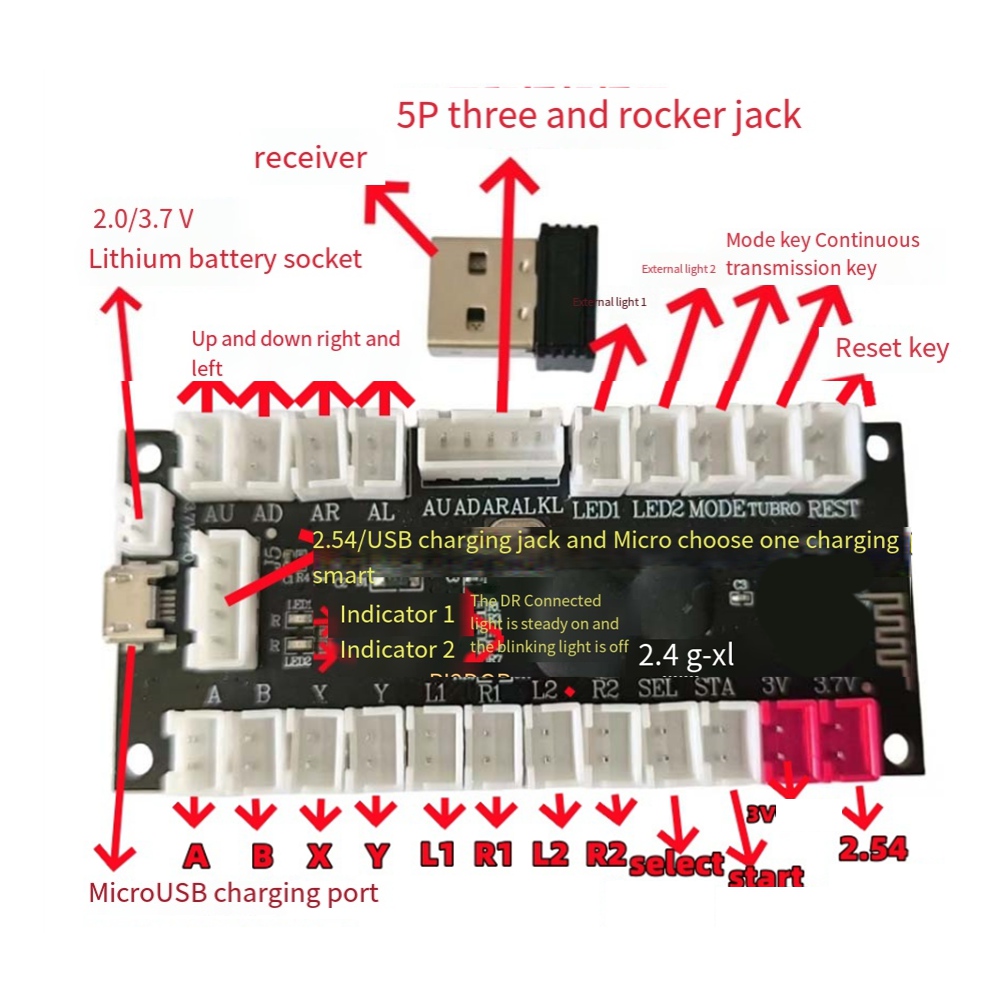 Board Game Pc - L77A 2.4G Bezprzewodowy Encoder Joysticka z