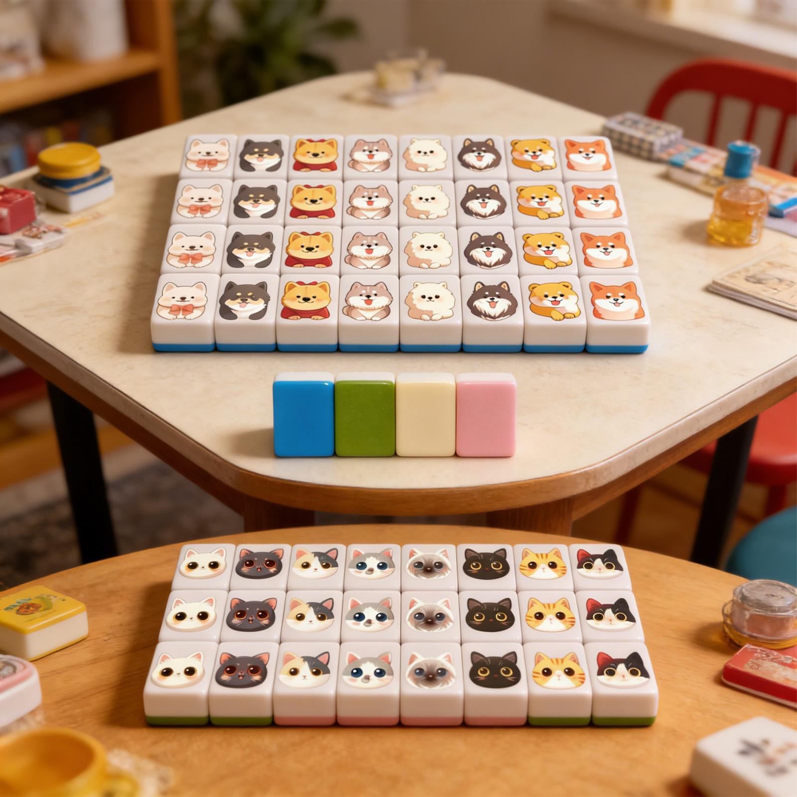 Board Game Mahjong - 65-elementowy mini zestaw do gry w