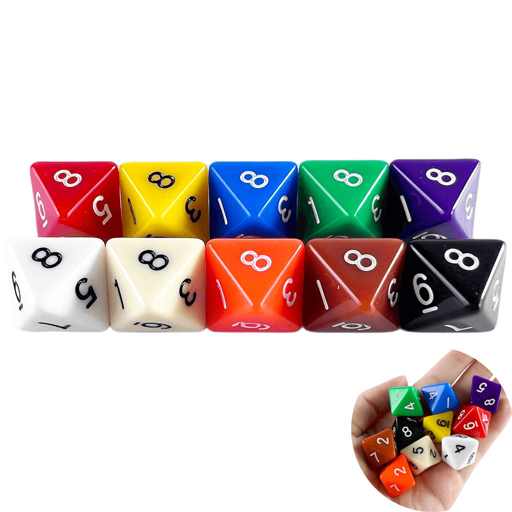 Board Game Digital - D8 Kostki wielościenne 15,5 mm TRPG