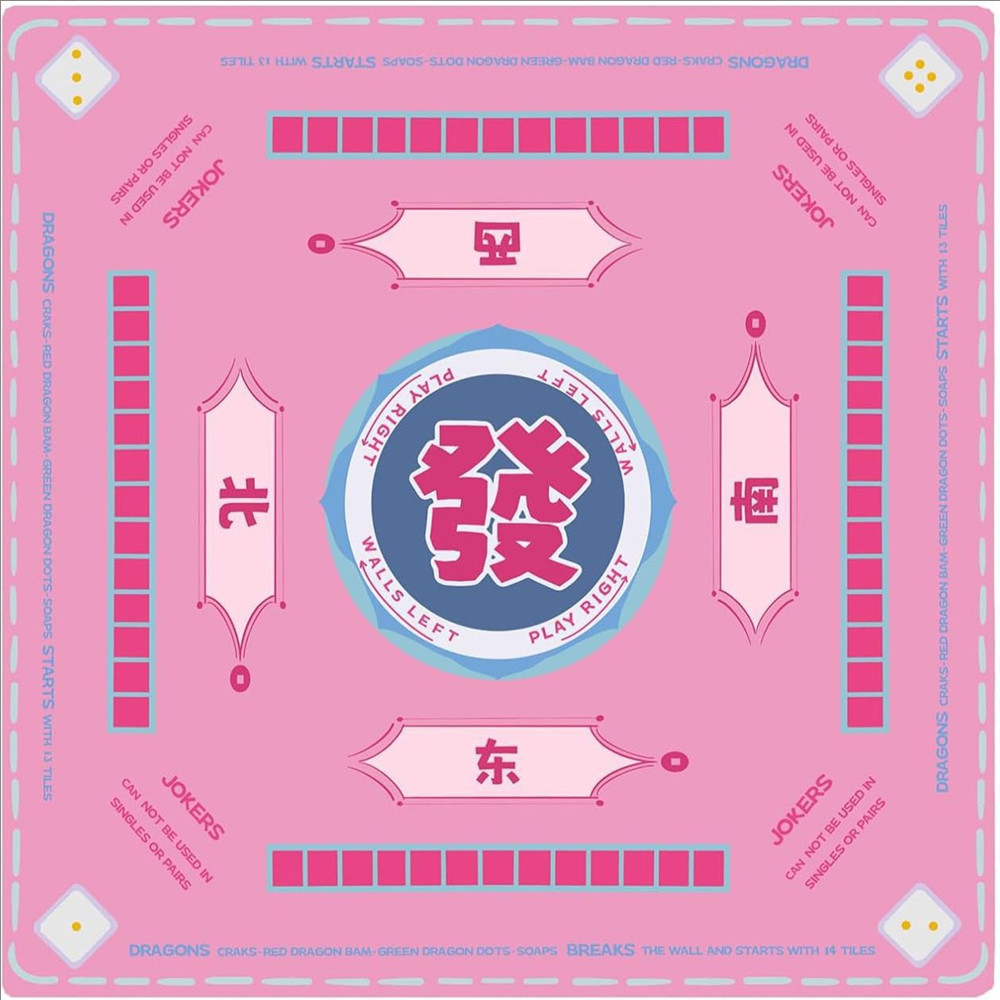 Board Game Mahjong - Wysokiej jakości gruba gumowa mata do