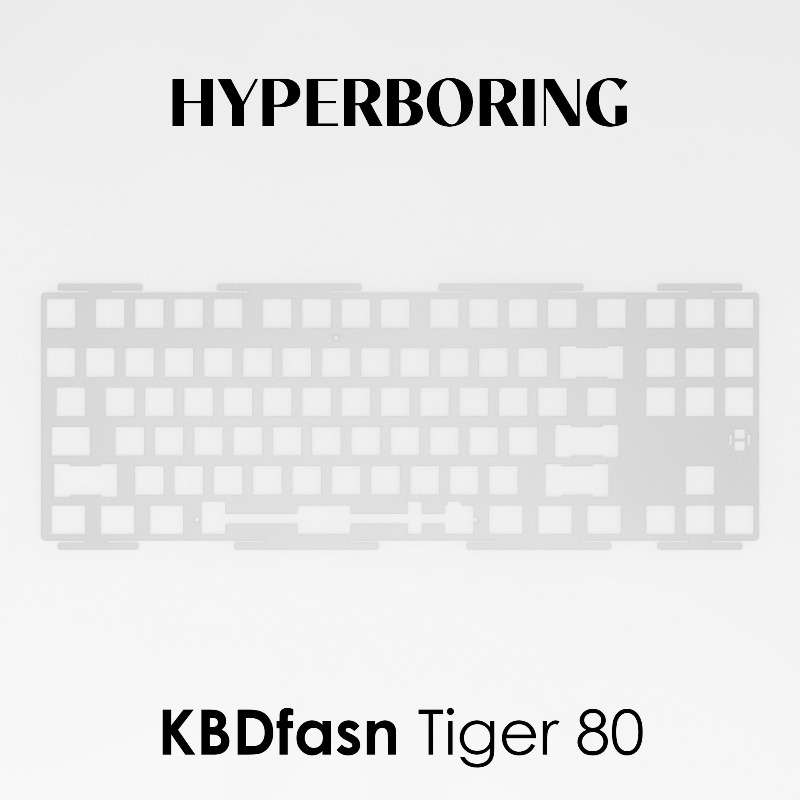 Board Game Pc - HYPERBORING Tiger80 Płytka pozycjonująca klawiaturę, personalizacja,