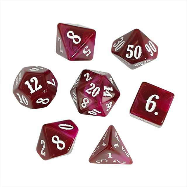 Board Game Digital - Zestaw Kostek z Akrylu w Różnych