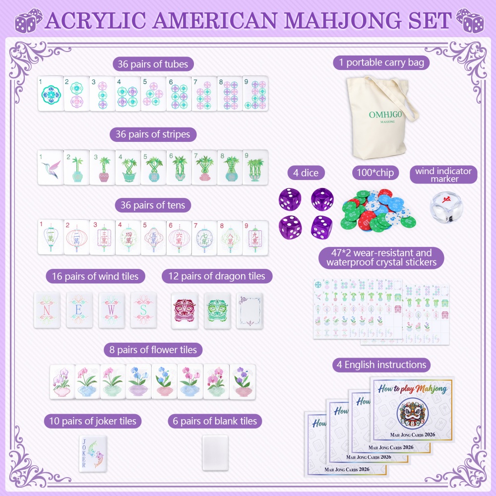 Zestaw do amerykańskiego madżo – Board Game Mahjong recenzja i cena
